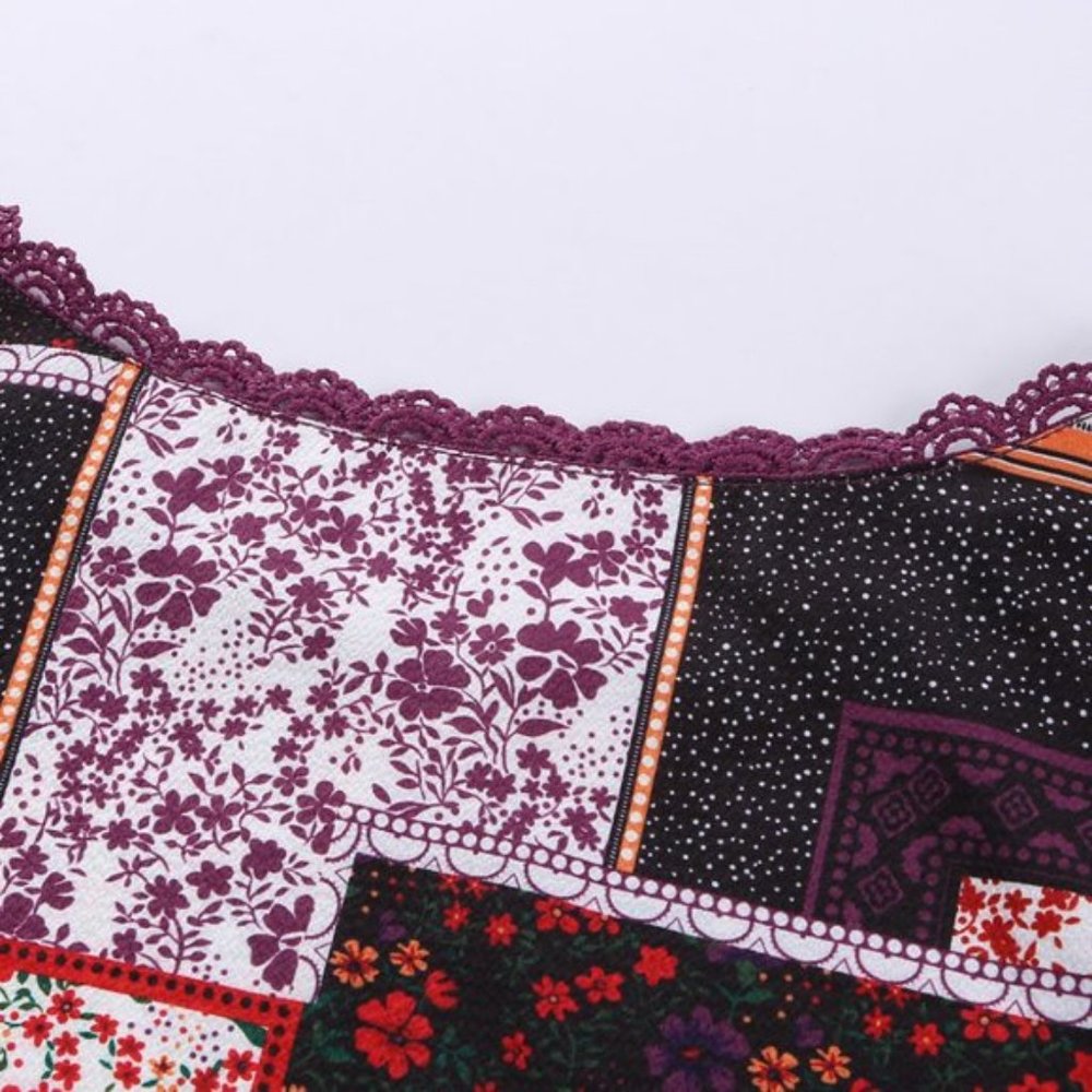 romantic rose patchwork blouse - Picture 4 of 6
